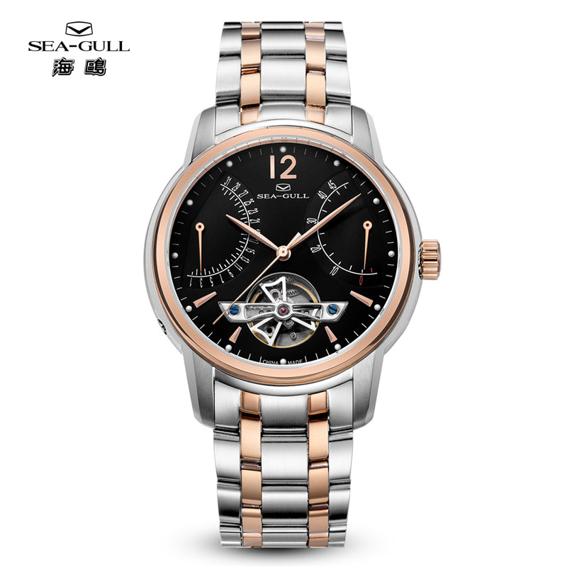 Seagull Flywheel Mechanical Watch Power Reserve Date Calendar Automatic Men's Watch 217.426