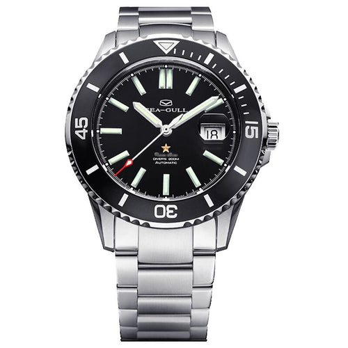 Seagull ceramic bezel upgraded ocean star 20Bar diver automatic watch 416.22.1201 ceramic bezel