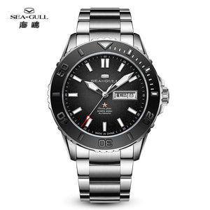 Seagull Dual Calendar Ceramic Bezel 44mm Ocean Star Automatic Diving Watch 1047