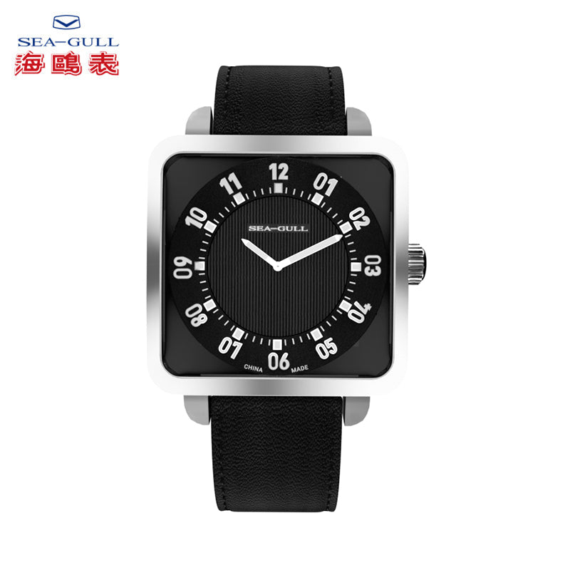 Seagull Small Square 38mm Luminous Building Minimalist Style Automatic Watch 829.23.7054