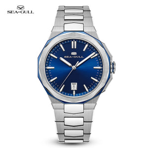 2023 Seagull 10mm Thin ST18 Polygon Full Stainless Steel Automatic Watch 1140