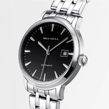 Load image into Gallery viewer, Sea-Gull Simple Business 40mm Exhibition Back Automatic Men&#39;s Watch D816.457