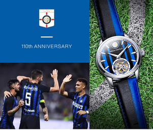 Seagull x F.C. Internazionale MilanoTourbillon 41mm Limited Edition Manual Mechanical Watch 819.92.7110