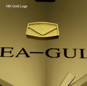 Seagull 18K Gold Logo Diamond Hour 100m WR 39mm Men's Automatic Watch 510.85.7055V