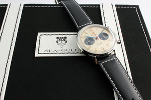 Seagull Limited Edition Panda 1963 Manual Mechanical Watch with 40mm Dial Sapphire Crystal D1963