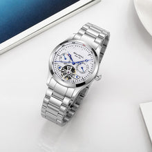 Load image into Gallery viewer, Seagull Dual Calendar 39mm Full Stainless Steel Flywheel Mechanical Automatic Watch M160S