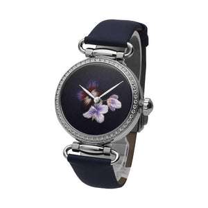 Seagull Elegant Chinoiserie Embroidery Diamond Retro Self Wind Automatic Women's Watch 713.95.8106L