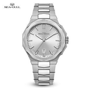 2023 Seagull 10mm Thin ST18 Polygon Full Stainless Steel Automatic Watch 1140