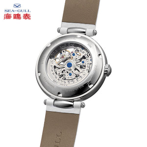 Seagull secret of RHEA series see-through mechanical watch 38mm sapphire crystal