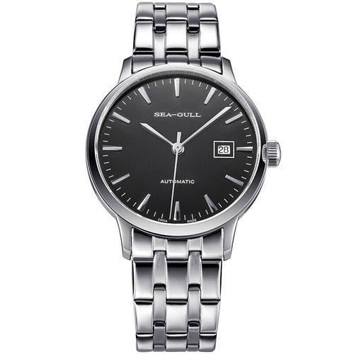 Sea-Gull Simple Business 40mm Exhibition Back Automatic Men's Watch D816.457