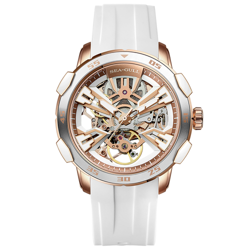 Seagull X King of Glorys (Arena Of Valor) White Unisex Double Skeleton Automatic Watch 515.97.1125KL