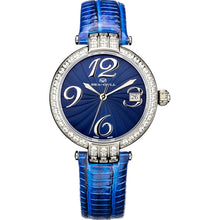 Load image into Gallery viewer, Seagull Rhinestones Bezel Auto Date ST2130 Movement Automatic Mechanical Fashion Watch 719.752L Leather Strap
