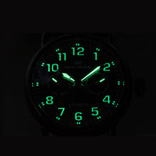 Load image into Gallery viewer, Seagull Military Watch Black PVD Case Auto Date Week Display Mechanical Watch 811.23.5026H