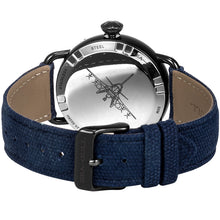 Load image into Gallery viewer, Seagull Military Watch Black PVD Case Auto Date Week Display Mechanical Watch 811.23.5026H