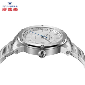 Seagull Fashion Casual Auto Date 5ATM Exhibition Back ST2130 Movement Automatic Men's Watch 816.12.1021