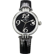 Load image into Gallery viewer, Seagull Rhinestones Bezel Auto Date ST2130 Movement Automatic Mechanical Fashion Watch 719.752L Leather Strap