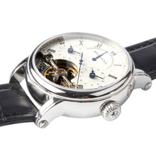 Load image into Gallery viewer, Seagull Dual Time Zone Business Men Watch Engraved Skeleton Retrograde Date Self Wind Automatic Mechanical Men&#39;s Watch 819.380