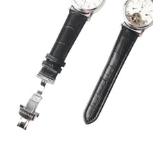 Load image into Gallery viewer, Seagull Dual Time Zone Business Men Watch Engraved Skeleton Retrograde Date Self Wind Automatic Mechanical Men&#39;s Watch 819.380