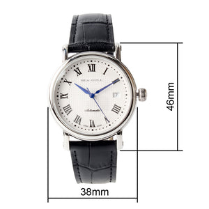 Seagull roman numeral self wind automatic mechanical men's watch 819.368 sapphire crystal