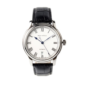 Seagull Roman Numerals ST2130 Watches Exhibition Back Self Wind Automatic Men's Mechanical Watch D819.459