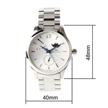 Load image into Gallery viewer, Seagull Moon Phase Auto Date Power Reserve Retro Men Watches Exhibition Back Self Wind Automatic Men&#39;s Mechanical Watch 816.423