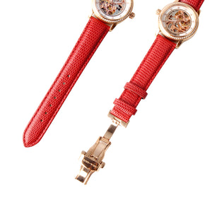 Seagull Skeleton Dial Rhinestones Gold Case Women Wristwatch Luminous Hands Lady Self Wind Automatic Watch 719.403LK