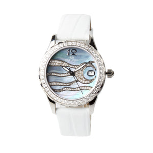 Seagull Rhinestones Bezel Mother of Pearl Dial Women Automatic Watch 719.762L