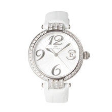 Load image into Gallery viewer, Seagull Rhinestones Bezel Auto Date ST2130 Movement Automatic Mechanical Fashion Watch 719.752L Leather Strap