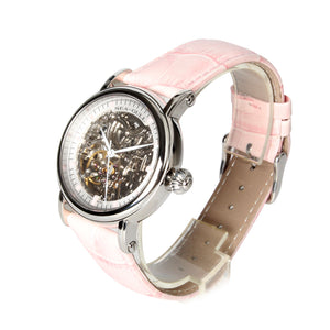 Seagull Skeleton See-Through Window Exhibition Back 38.5mm Watches white Hands Onion Crown Self Wind Automatic Watch M182SK