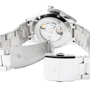 Seagull Moon Phase Auto Date Power Reserve Retro Men Watches Exhibition Back Self Wind Automatic Men's Mechanical Watch 816.423