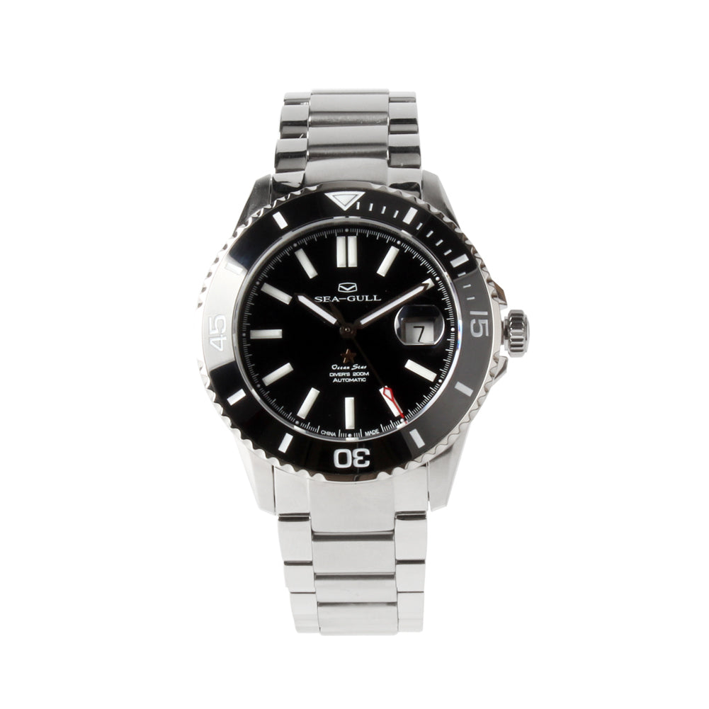 Seagull ceramic bezel upgraded ocean star 20Bar diver automatic watch 416.22.1201 ceramic bezel