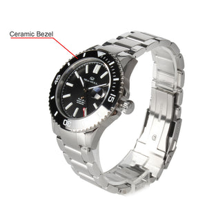 Seagull ceramic bezel upgraded ocean star 20Bar diver automatic watch 416.22.1201 ceramic bezel