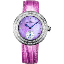 Load image into Gallery viewer, Seagull Rhinestone Bezel Lady Wristwatch Light Blue MOP Dial Hand Wind Small Second Women&#39;s Mechanical Watch 719.751L