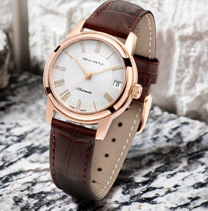 Seagull simple design dress mechanical watch D519.409 sapphire crystal ST2130 movement