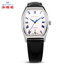 Load image into Gallery viewer, Seagull Dress Watch Tonneau Shape Automatic Self Wind ST18 Movement Roman Numerals Leather Strap Mechanical Men&#39;s Watch 849.402
